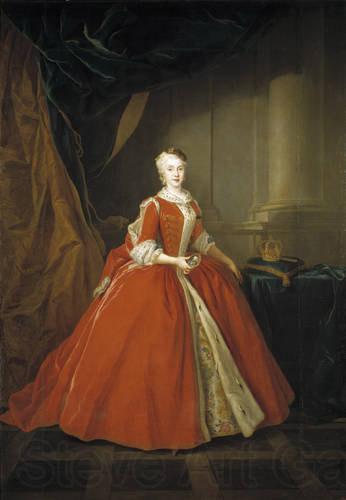 Louis de Silvestre Portrait of the Princess Maria Amalia of Saxony in Polish costume.
